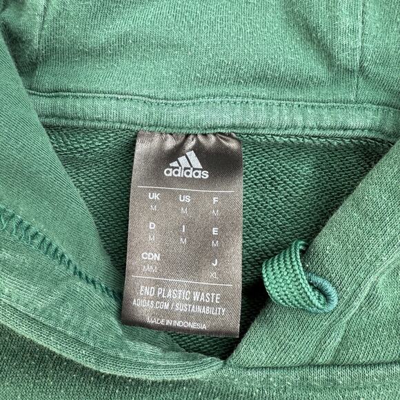 Adidas Hoodie Mens M Green Undeniable Shoes All Over Sweatshirt Embroidered‎ - Picture 7 of 11